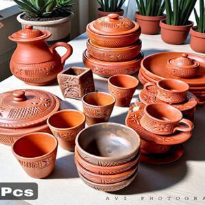 34 পিসের প্রিমিয়াম মাটির ডিনার সেট Code: S-210
