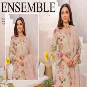 Auroa luxury lawn print boring double tissue