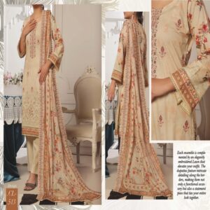 Pak fabrics sage lawn digital print chickenkaari 3 pice