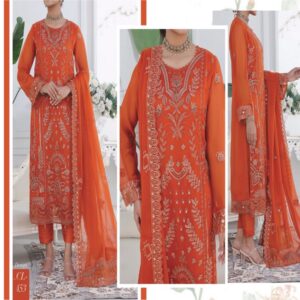 Pak fabrics sitareh luxury embroidered chiffon 3 pice