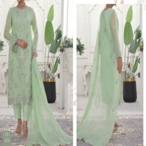 Pak fabrics sitareh luxury embroidered chiffon 3 pice