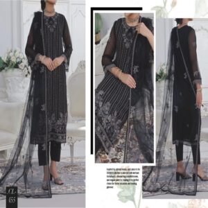 Pak fabrics sitareh luxury embroidered chiffon 3 pice