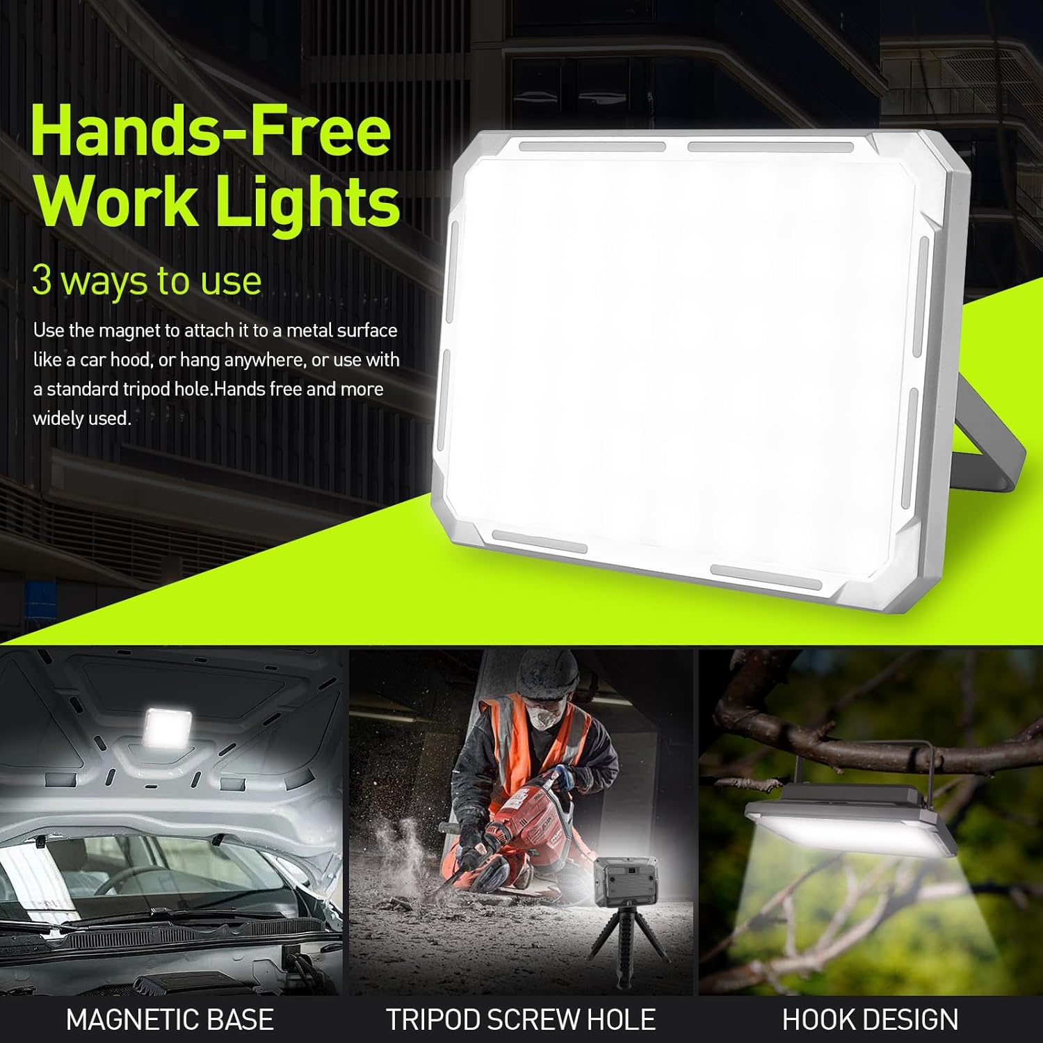 GearUP KXK-686 Rechargeable Multifunctional Work Light (50W) - Image 4