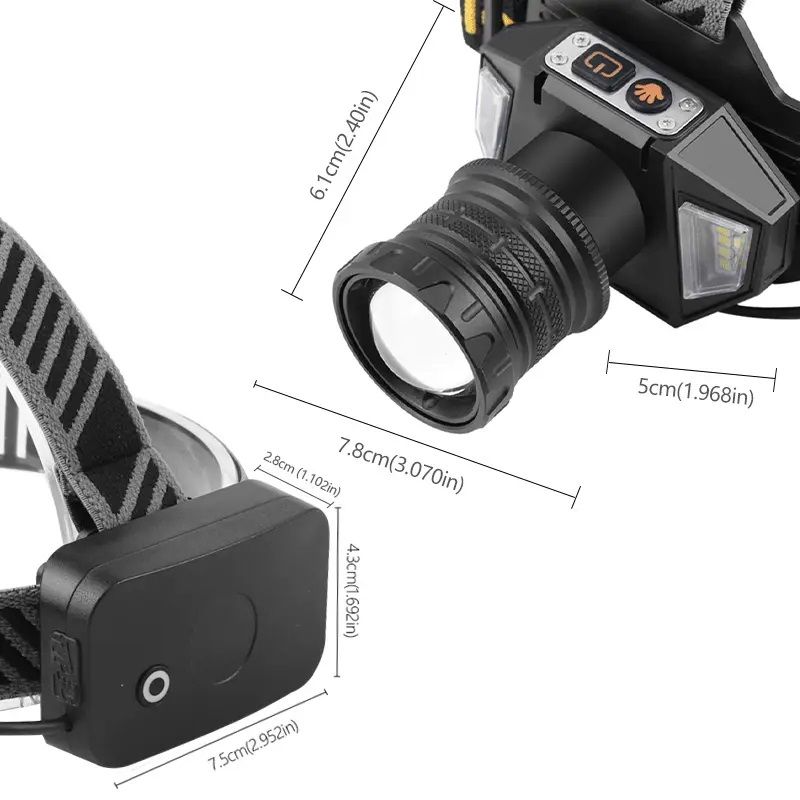 GearUP HL10 PRO Rechargeable LED Headlamp - Image 2