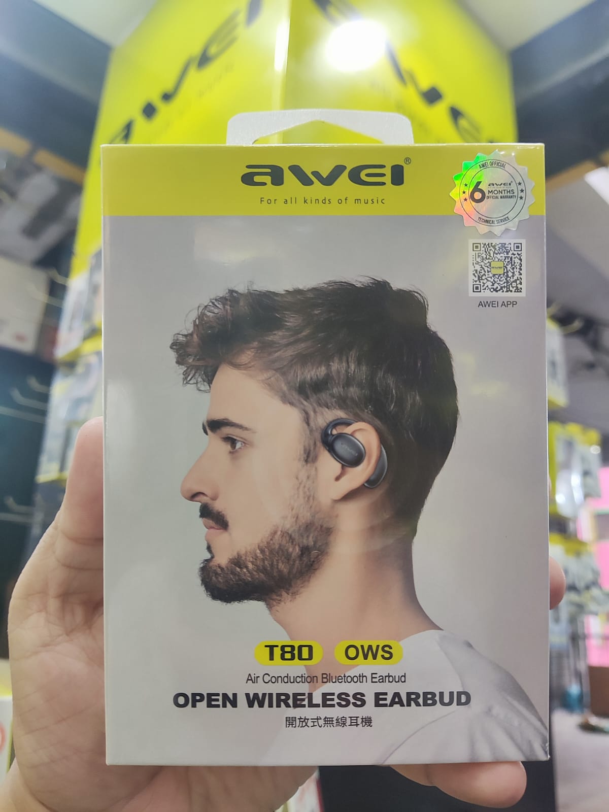 Awei T80 OWS Bluetooth Air Conduction Earbuds ( 6-Month Official Warranty ) - Image 2