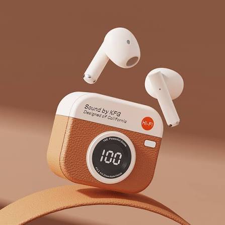 Q86 Retro Camera Design TWS Bluetooth Earbuds - Image 4